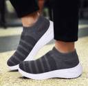 socks Knitting Grey Casual Sport Shoe Casuals For Men  (Grey , 9)